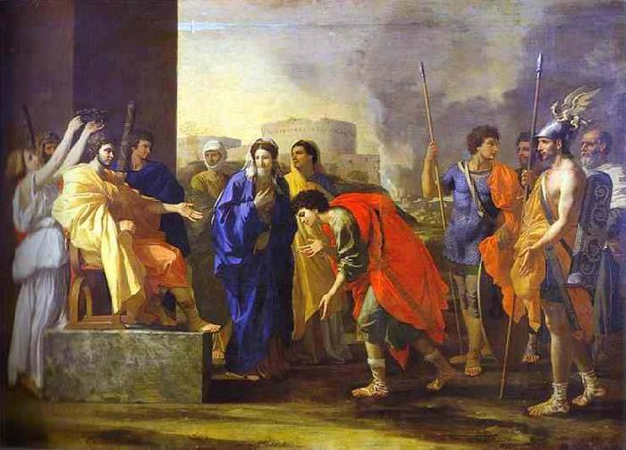 Nicolas Poussin The Continence of Scipio, oil painting image